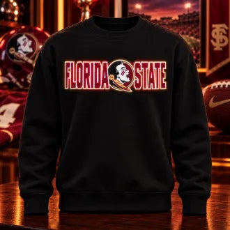 NCAA American Football LED Glow Sweatshirt – College Team Logo Design, Game Day Gift for Football Fans