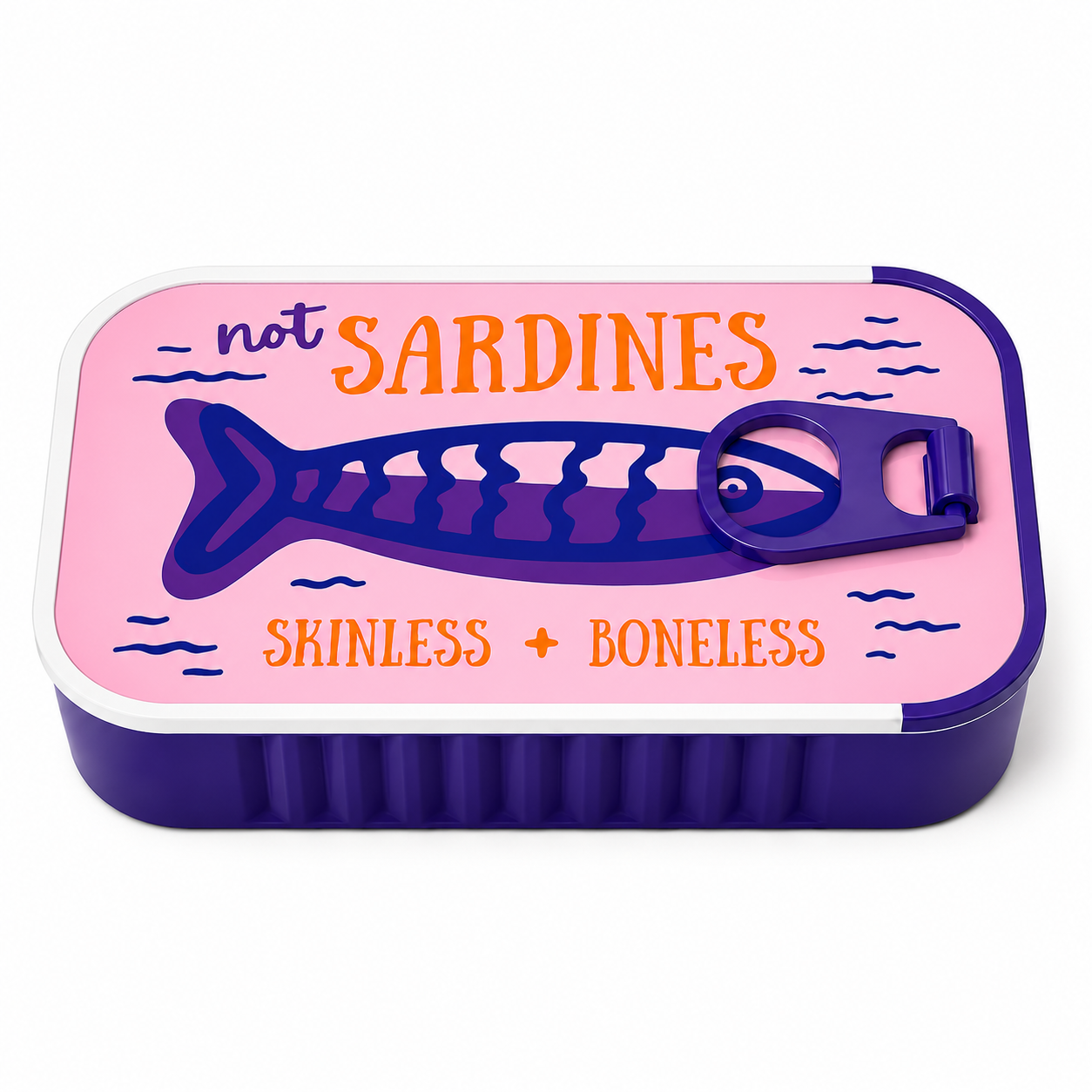 Sardines Jewelry Box – Novelty Fish Tin-Shaped Travel Jewelry Case with Playful Sardine Design for Birthday, Christmas & Vacation Gifts for Women, Girls and Fish Lovers