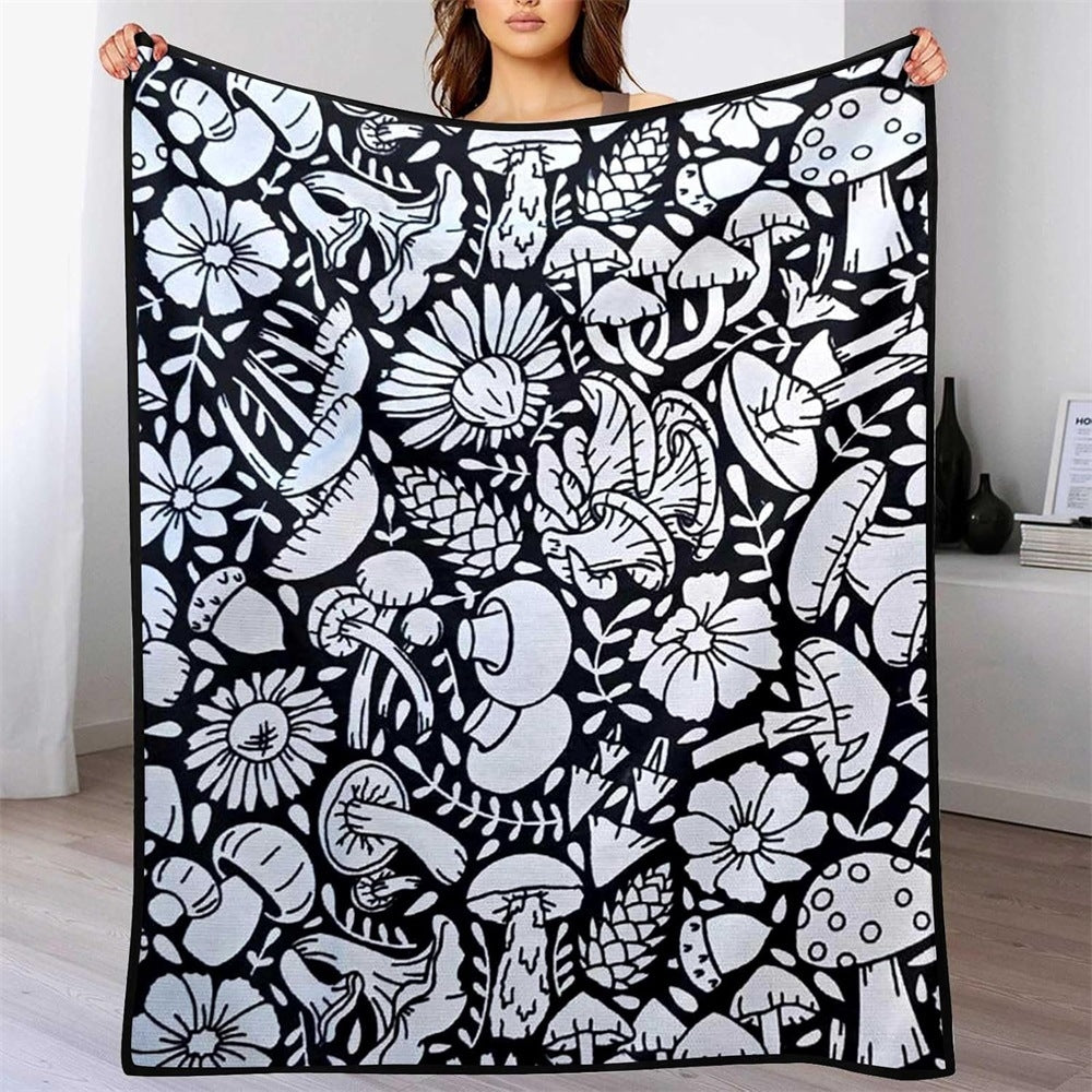 DIY Drawing Blanket with 24 Colors Markers, Doodle Your Own Blankets, Customizable Washable Paint & Play Blankets for Adults