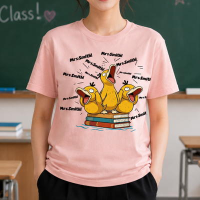 Funny Ducks Calling Mrs. Teacher Personalized Shirt - Funny Custom Name Gift For Teachers, Appreciation Gift