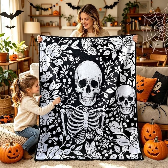 DIY Drawing Blanket with 24 Colors Markers, Doodle Your Own Blankets, Customizable Washable Paint & Play Blankets for Adults