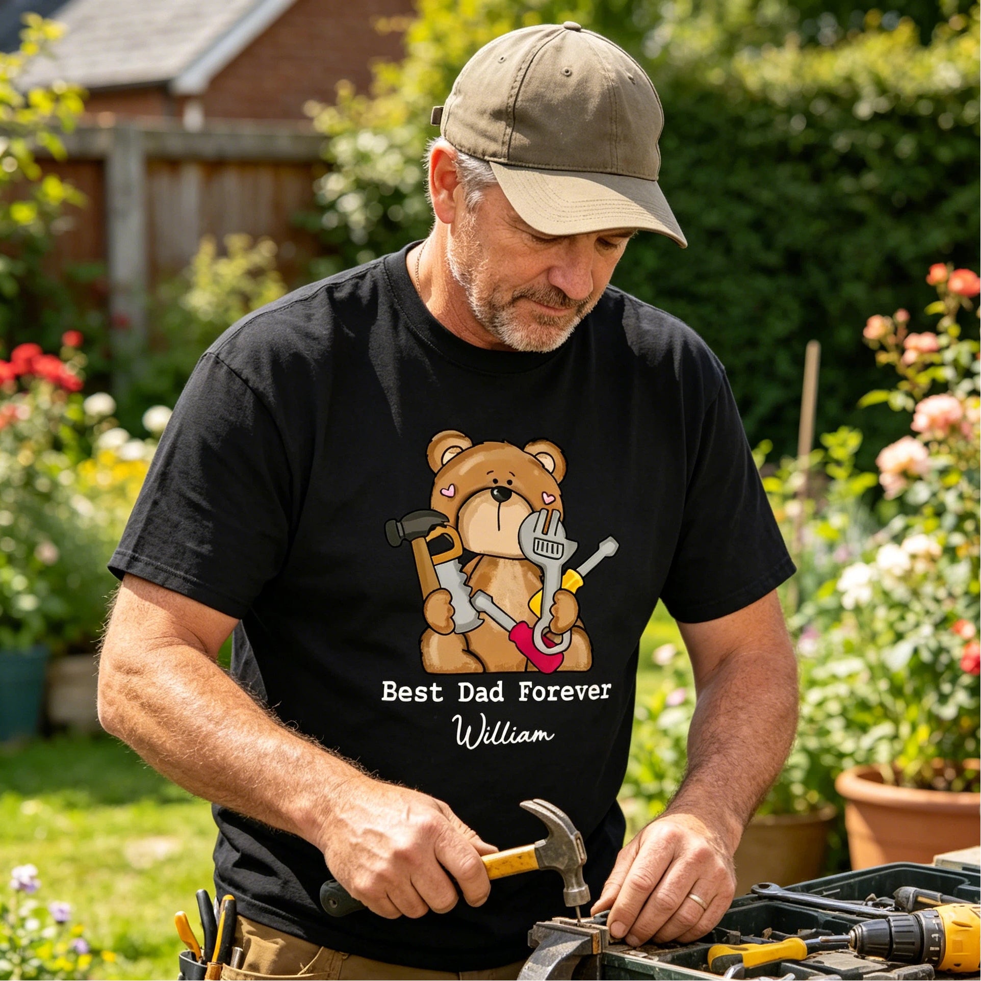 Best Dad Forever Custom Name Shirt - Funny Father's Day Gift For Dad, Husband