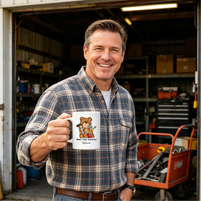 Best Dad Forever Personalized Mug – Funny Father’s Day Gift for Dad, Husband