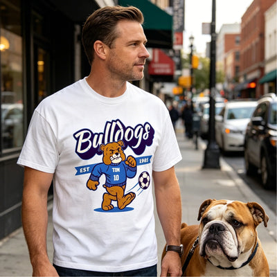Bulldogs Soccer Personalized Dad Name Shirt - Funny Father’s Day Gift for Dad or Husband