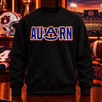 NCAA American Football LED Glow Sweatshirt – College Team Logo Design, Game Day Gift for Football Fans
