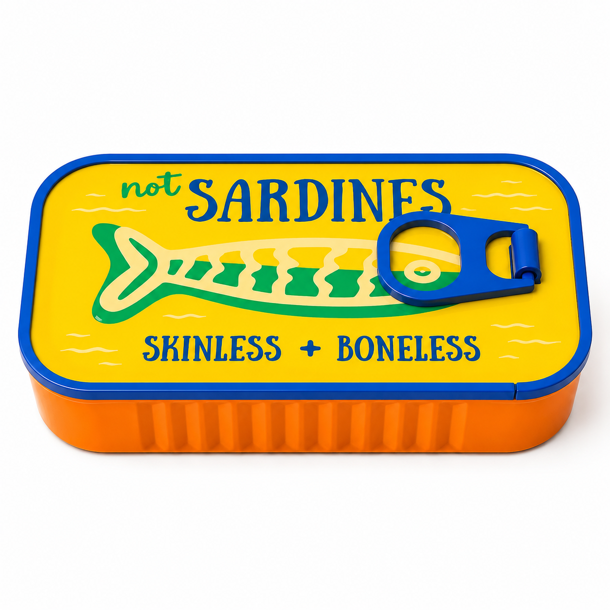 Sardines Jewelry Box – Novelty Fish Tin-Shaped Travel Jewelry Case with Playful Sardine Design for Birthday, Christmas & Vacation Gifts for Women, Girls and Fish Lovers