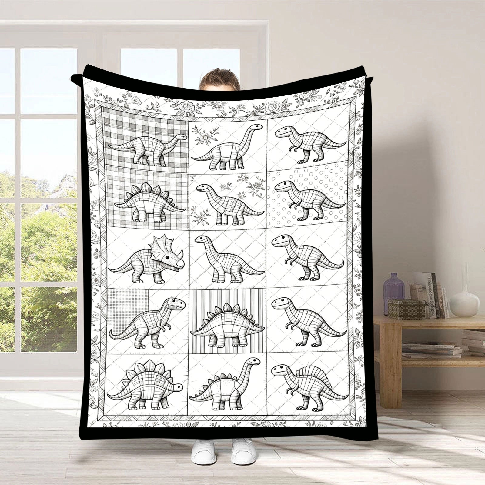 DIY Drawing Blanket with 24 Colors Markers, Doodle Your Own Blankets, Customizable Washable Paint & Play Blankets for Adults