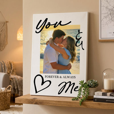 Couple Gift You & Me Forever & Always Gift For Her Gift For Him - Personalized Photo Poster