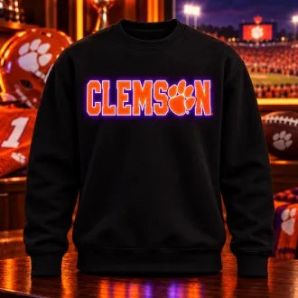 NCAA American Football LED Glow Sweatshirt – College Team Logo Design, Game Day Gift for Football Fans