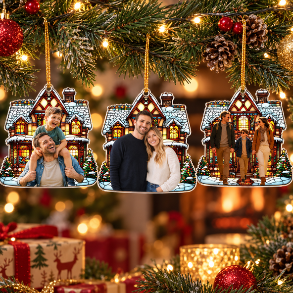 Family, Friends, Siblings - Sweet Moment - Personalized Acrylic Photo Ornament