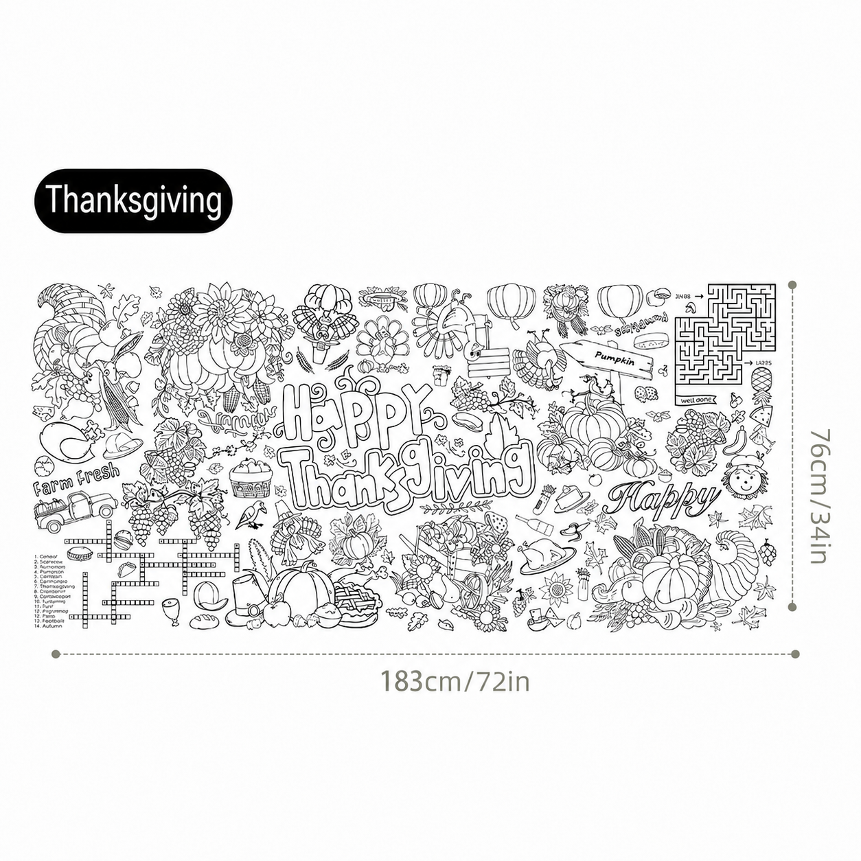 Children's Cartoon Painting Tablecloth DIY Disposable Paper Tablecloth Graffiti Tablecloth Giant Coloring Poster Wall Doodle for Boys Girls