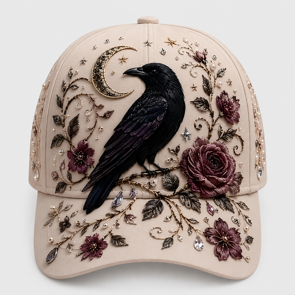 3D Music Print Baseball Cap – Floral Instrument Design for Music Festivals & Summer Outings, Gift for Women and Music Lovers