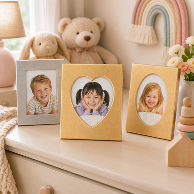 Ins‑Style Hollow Aluminum Desktop Photo Stand Frame, 3‑Inch Display Holder for Instax Mini Photos, ID Picture, Tabletop Home Decor Gift For Family, Kids