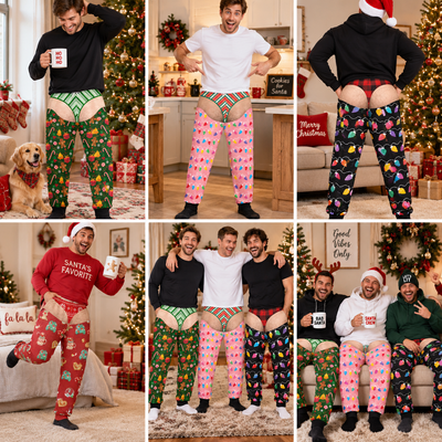 Custom Name Mens Lounge Sweatpants, Funny Personalized Underwear Pajama Pants, Unique Christmas Gift Idea For Husband, Boyfriend