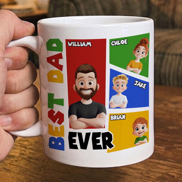 Best Dad Ever Arcade Theme - Personalized Mug