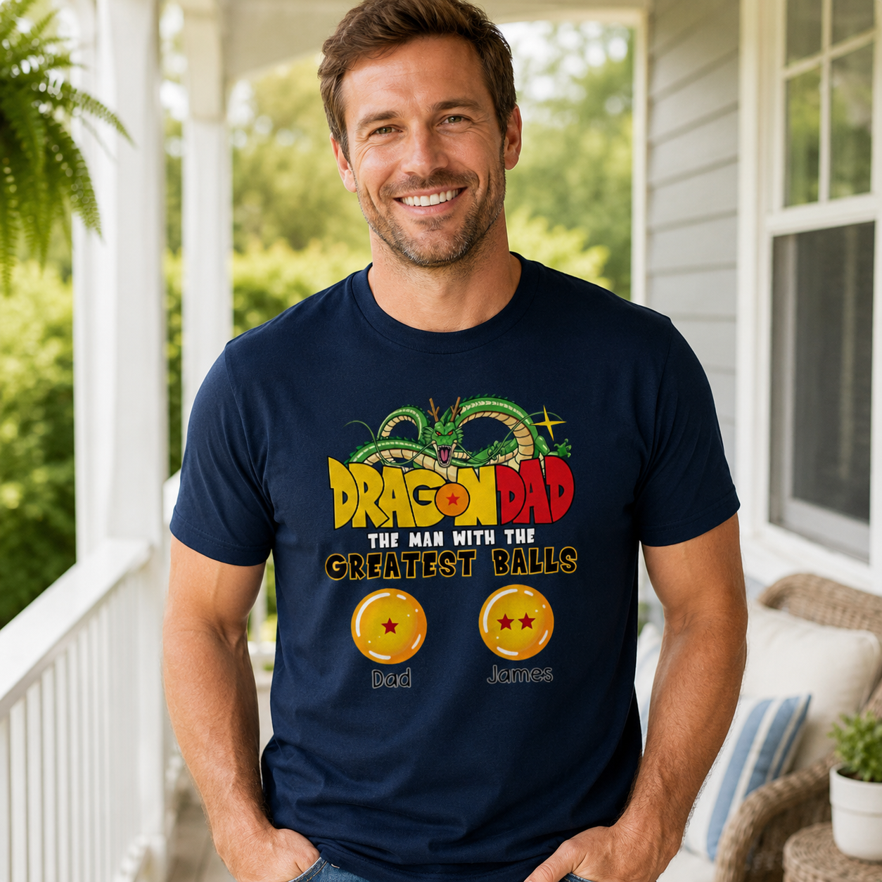Dragon Super Dad - Personalized Shirt - Custom Father's Day Gift For Dad，Grandpa