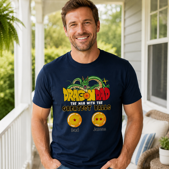Dragon Super Dad - Personalized Shirt - Custom Father's Day Gift For Dad，Grandpa