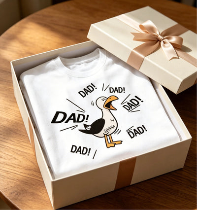 Funny Seagulls Calling Dad - Personalized Shirt - Custom Father's Day Gift For Husband, Dad