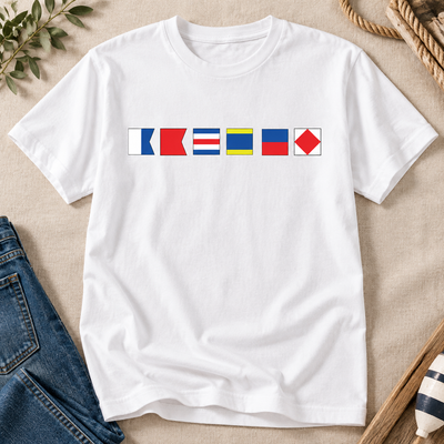 Name In Nautical Flags - Personalized Shirt