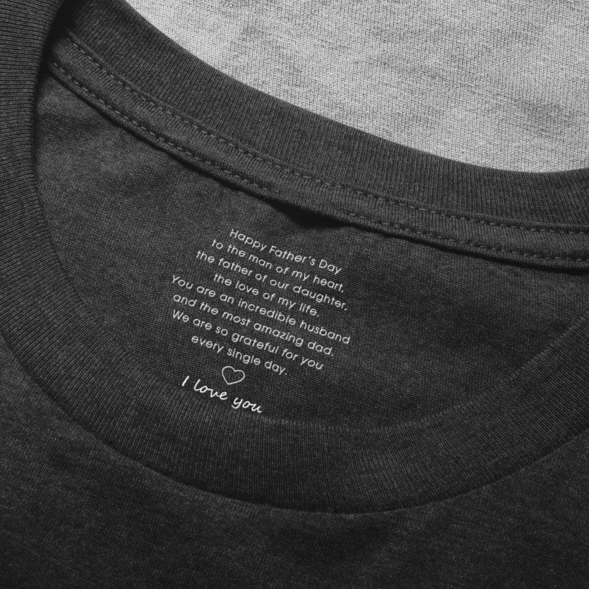 Father's Day Gifts, Happy Father's Day To The Man Of My Heart - Personalized Shirt