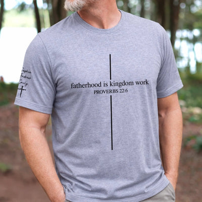 Custom Unisex T-Shirt With Design On Sleeve - Personalized Father's Day Birthday Gifts For Dad, Grandpa - Forever My Hero