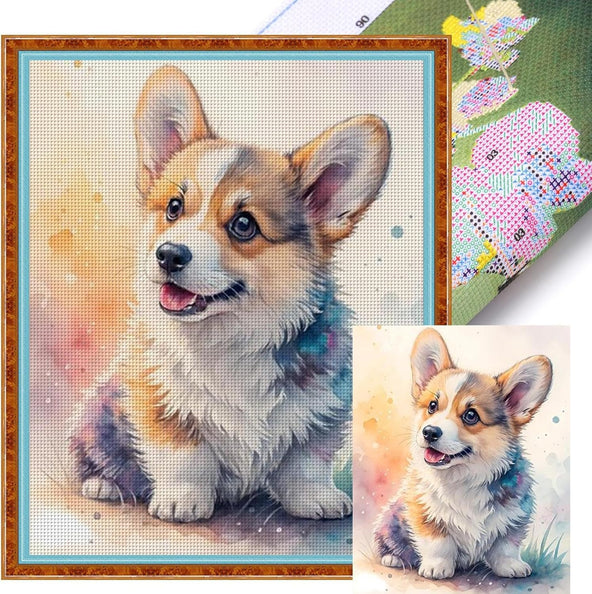 3 Strands Embroidery Starter Kit, Pet DIY Cross‑Stitch Kit for Beginners, Craft Gift for Pet Lovers
