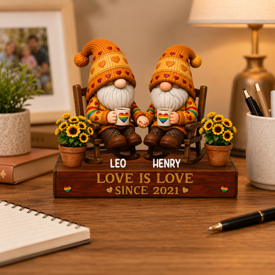Happy Pride Month - Personalized LGBT Couple Growing Old Together Wooden Plaquepy of Personalized LGBTQ Proposal Plaque – Custom Proposal & Anniversary Gift For Couple