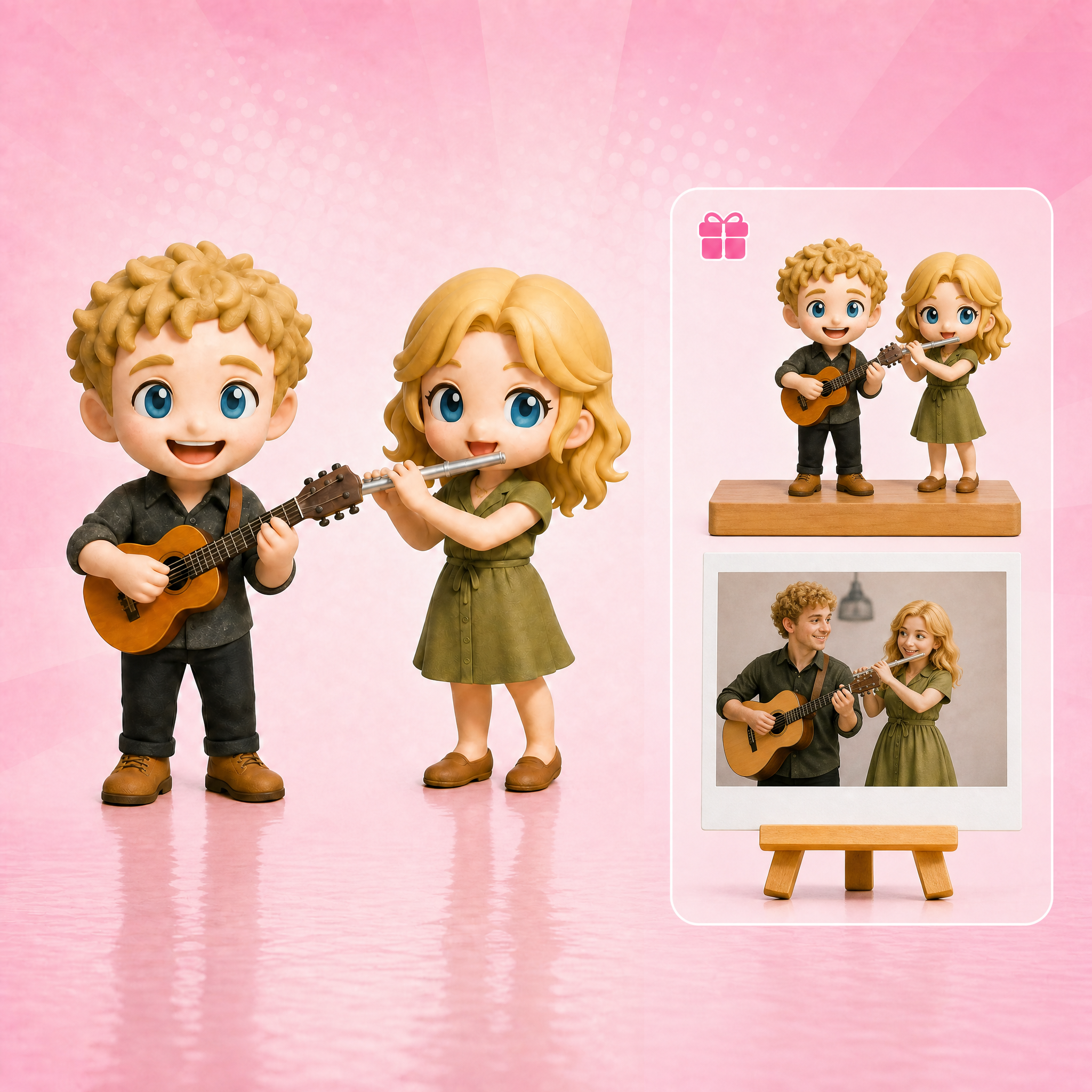 Personalized 3D Keychain from Photo – Custom Bag Charm Gift for Him & Her