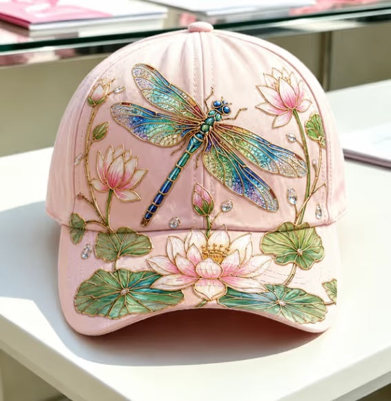 Floral 3D Embroidery Baseball Cap, Garden Morning Cap Gift For Women & Garden Lovers