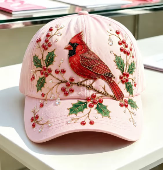 Floral 3D Embroidery Baseball Cap, Garden Morning Cap Gift For Women & Garden Lovers