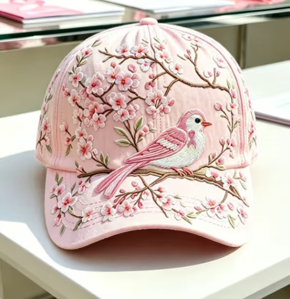 Floral 3D Embroidery Baseball Cap, Garden Morning Cap Gift For Women & Garden Lovers