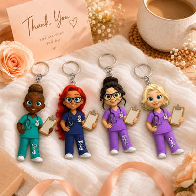 To My Favorite Nurse, Personalized Acrylic Keychain, Gift For Nurses