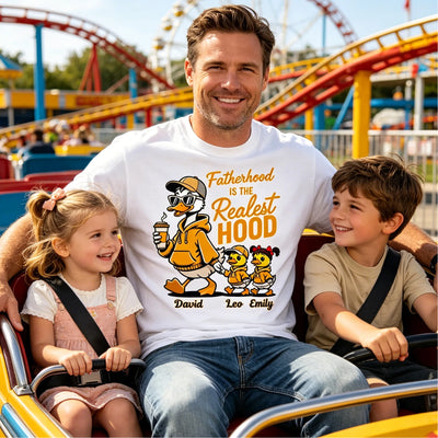 Realest Fatherhood Personalized Shirt - Funny Father's Day Gift For Dad, Husband