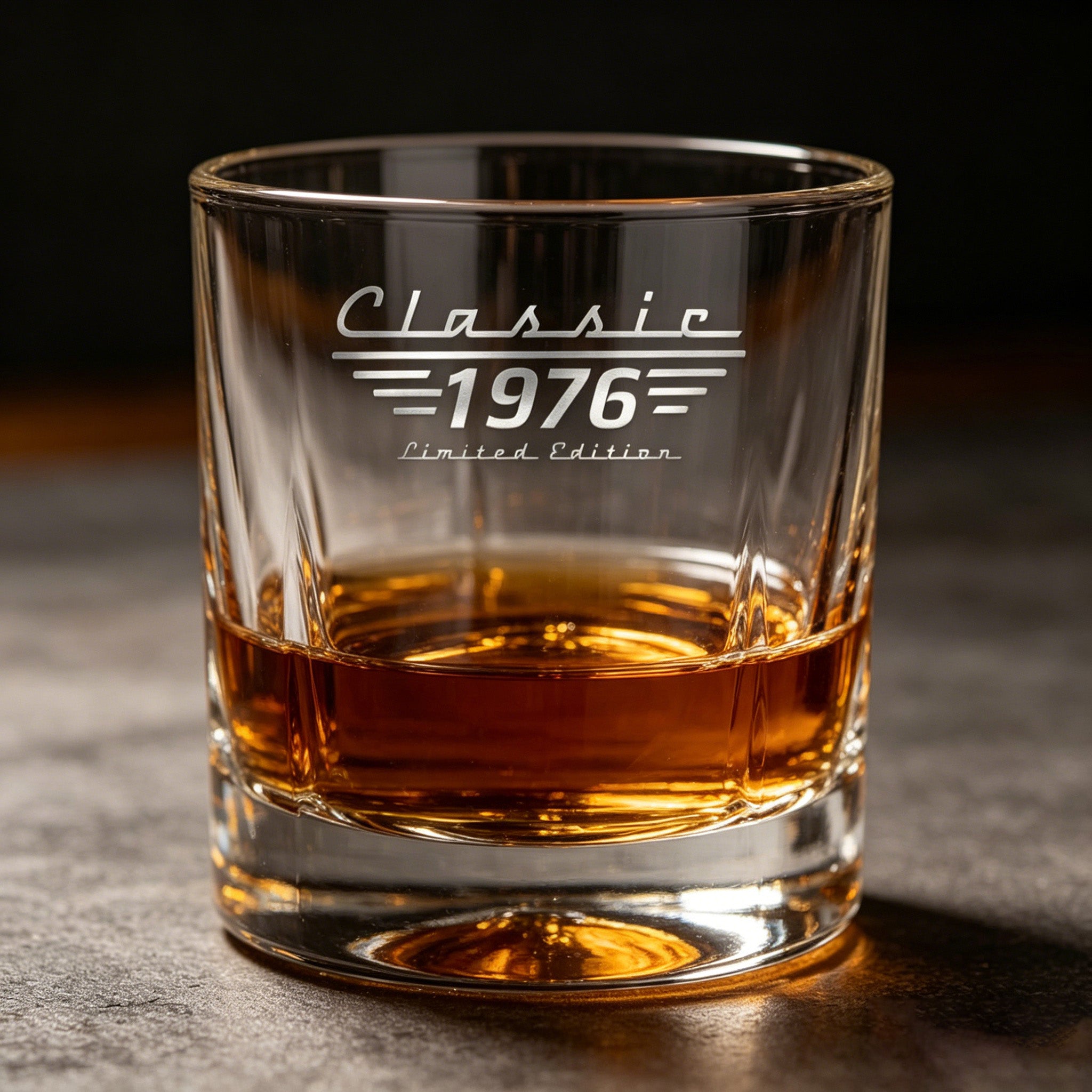 Just A Little Iconic - Personalized Whiskey Glass - Father's Day Birthday Gifts For Dad, Grandpa, Family, Yourself