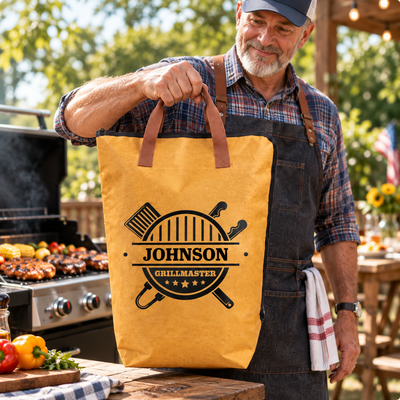 Custom Name BBQ Grill Legend Design, Outdoor Barbecue Gift For Grill Enthusiasts & Dad - Personalized BBQ Blanket