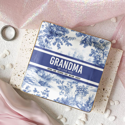 Grandma We Love You - Personalized Jewelry Dish