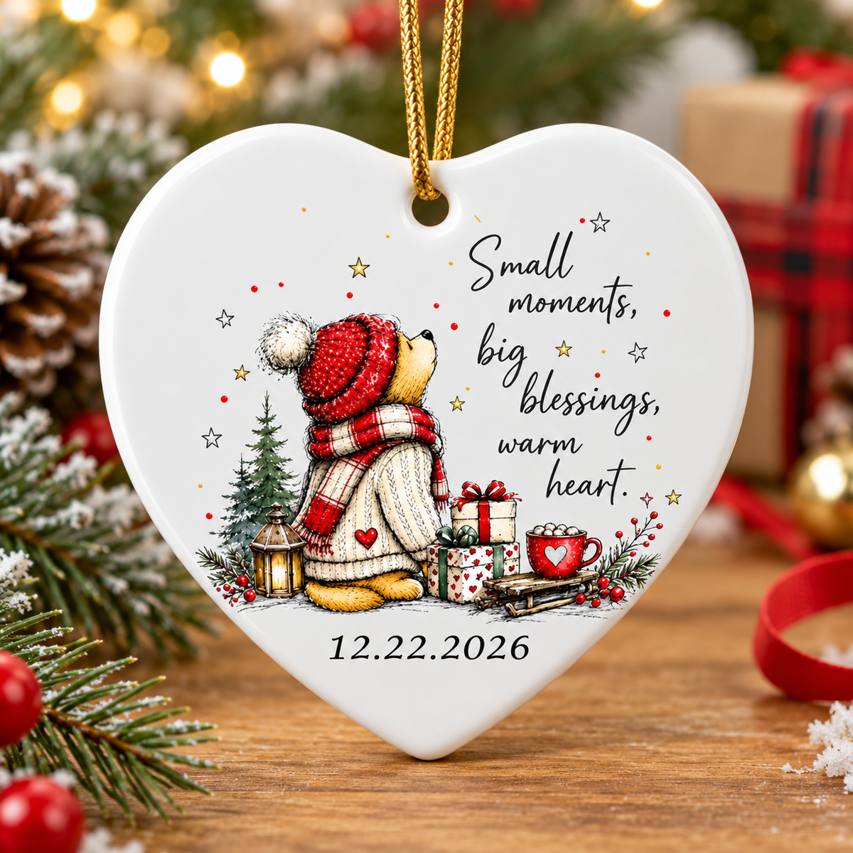 Personalized Christmas Ornament 2026, Custom Ceramic Holiday Keepsake ...