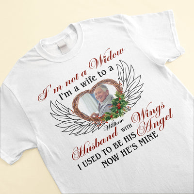 I'm A Wife To A Husband With Wings - Personalized Photo Shirt
