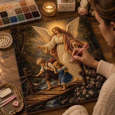 3D Pearl Art DIY Kit – Festive Pearl Canvas Wall Decor for Holiday Home Decor & Gifts for Families and Craft Lovers