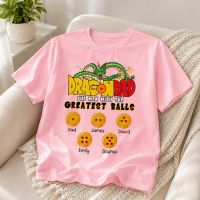 Dragon Super Dad - Personalized Shirt - Custom Father's Day Gift For Dad，Grandpa