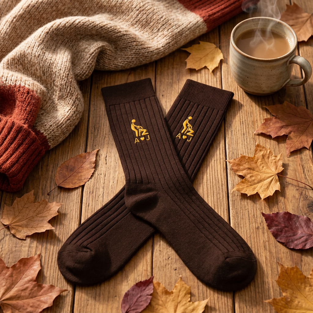 Funny Gifts For Husband Gifts For Men Custom Name Naughty Couple - Personalized Socks